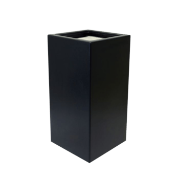 Stakloplastična tegla za cvijeće - Kvadrat - 40 x 40 x 80 cm - S dnom