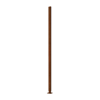 Corten čelični stup ravno s ravna baza 190 x 6 x 3 cm