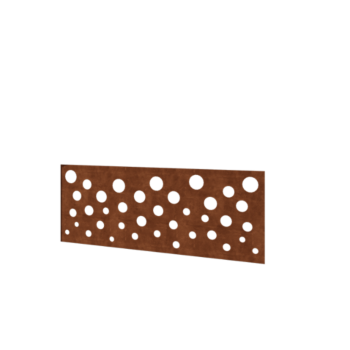Corten čelična ograda H panel B 120 x 47,5 cm