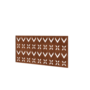 Ograda od corten čelika H - Panel V - 120 x 63,3 cm