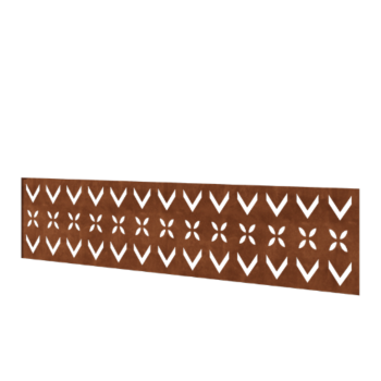 Corten čelična ograda H panel V 180 x 47,5 cm