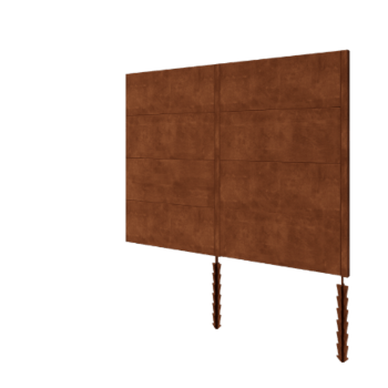 Ograda od corten čelika H4 - Kompletan set - 252 x 6 x 190 cm