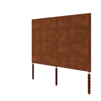 Corten čelična ograda H4 kompletan set 258 cm