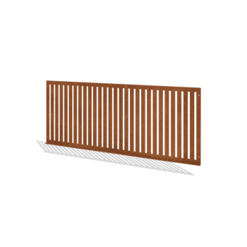 Corten čelična dekorativna ograda S 149 x 60 cm