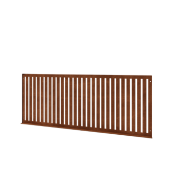 Corten čelična dekorativna ograda S 149 x 60 cm