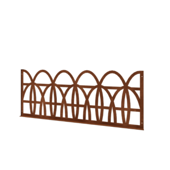 Corten čelična dekorativna ograda T 149 x 60 cm