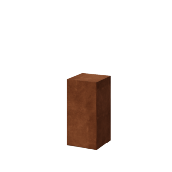 Postolje od corten čelika - Ohio - 30 x 30 x 60 cm