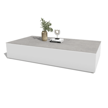 Aluminijske stolić za kavu Vittoria 160 x 80 x 30 cm