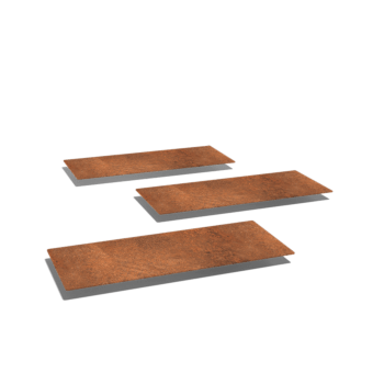 Corten čelična vrtna podna ploča Pravokutnik 60 x 25 cm