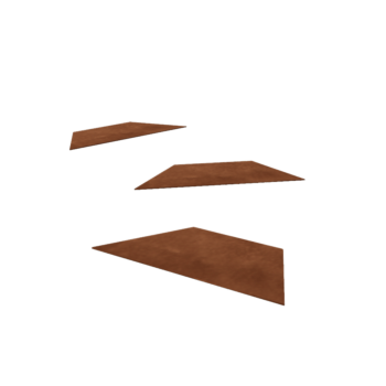 Corten čelična vrtna podna ploča Hexagon HH 50