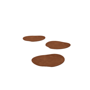 Corten čelična vrtna podna ploča Organska 30 x 30 cm