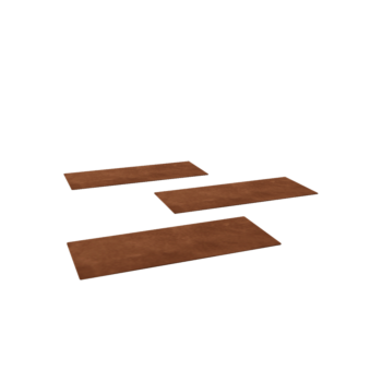 Corten čelična vrtna podna ploča Pravokutnik 60 x 25 cm