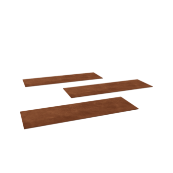 Corten čelična vrtna podna ploča Pravokutnik 75 x 25 cm