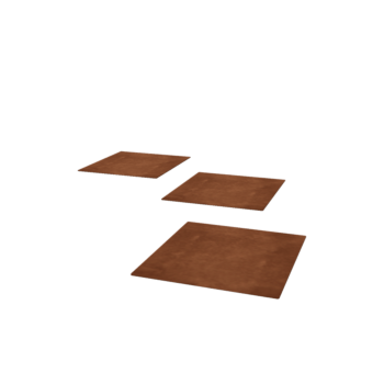 Corten čelična vrtna podna ploča Kvadrat 40 x 40 cm