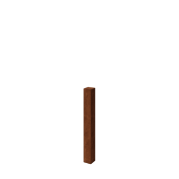 Corten čelična stup za ogradu 100 cm