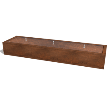 Corten čelična fontana 300 x 80 x 40 cm