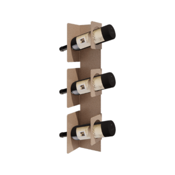 Čelični vinski stalak - Veneto - 10 x 13 x 60 cm - Sand look