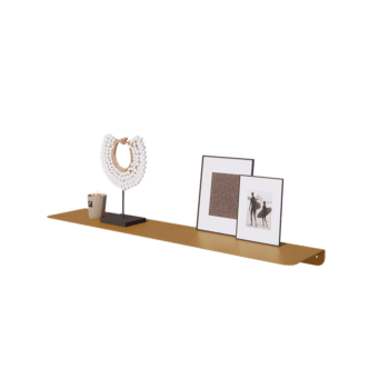 Čelična zidna polica - L-oblik - 100 x 20 x 5 cm - Gold