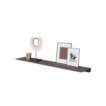 Čelična zidna polica - L-oblik - 100 x 20 x 5 cm - RAL7016 mat (antracit siva)