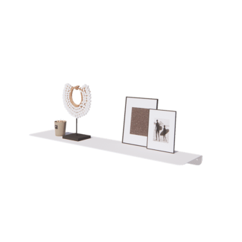 Čelična zidna polica - L-oblik - 100 x 20 x 5 cm - RAL9010 mat (bijela)
