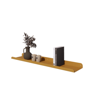 Čelična zidna polica - U-oblik - 100 x 20 x 5 cm - Gold