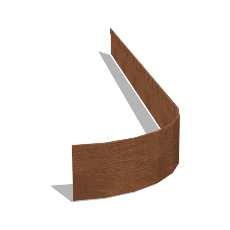 Corten čelične rubnjaci za travnjak FLEX izravnato 13 cm (dužina 150 cm)