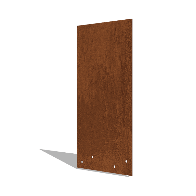 Corten čelik spojna ploča ravno visok XL 45 cm