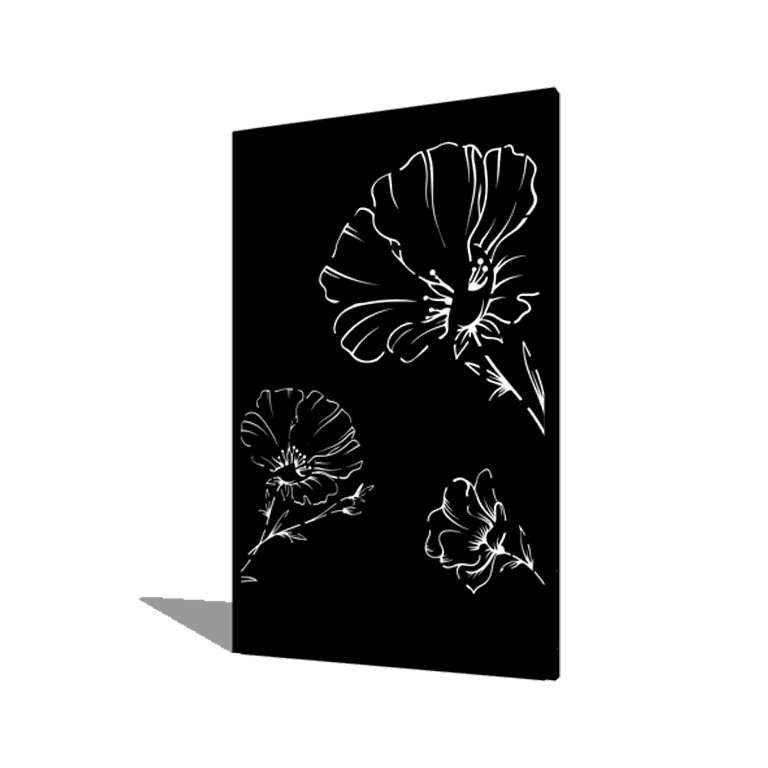 Praškasto lakirane čelični vrtni panel mjesec 120 x 6 x 190 cm