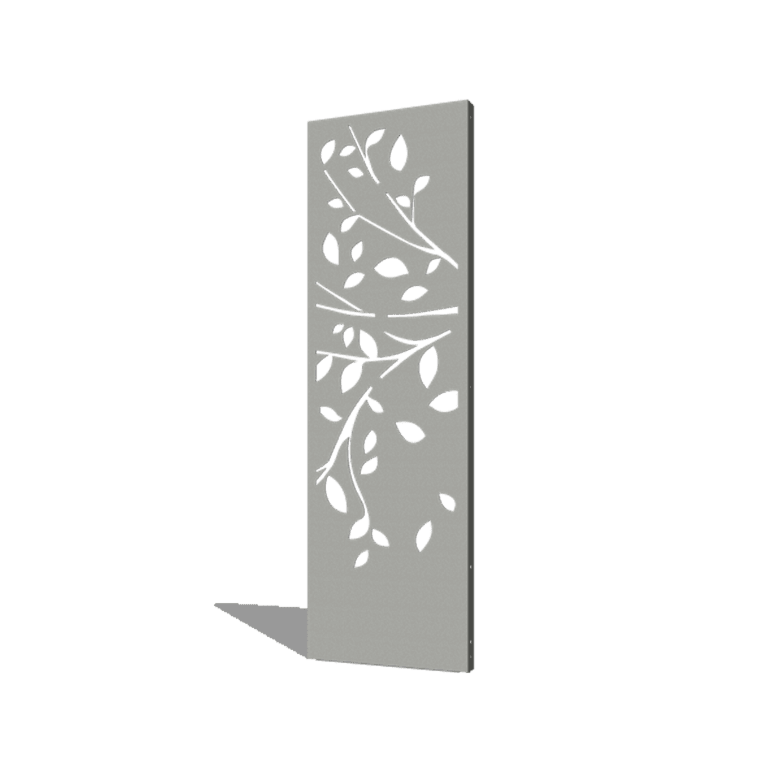 Praškasto lakirane čelični vrtni panel drvo dio 2 60 x 6 x 190 cm