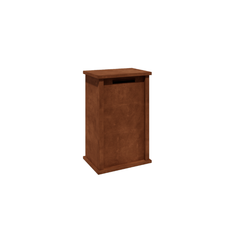 Corten čelik poštanski sandučić - Arizona M - 60 x 40 x 100 cm