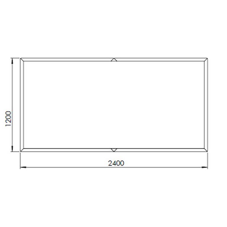 Corten čelična tegla za cvijeće Texas xxl 240 x 120 cm