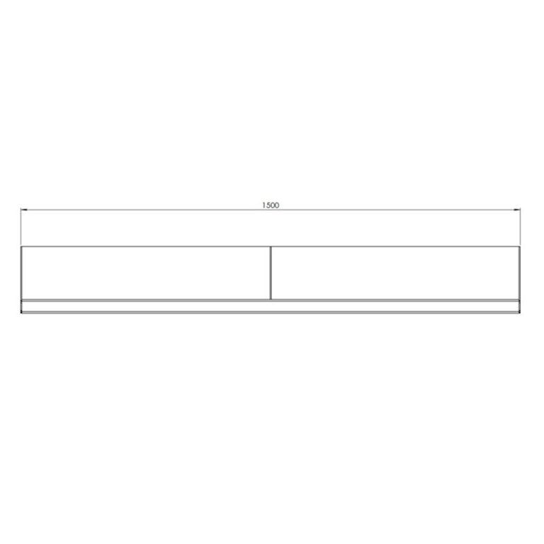 Corten čelik potporni zid - Ravno - 150 x 30 cm