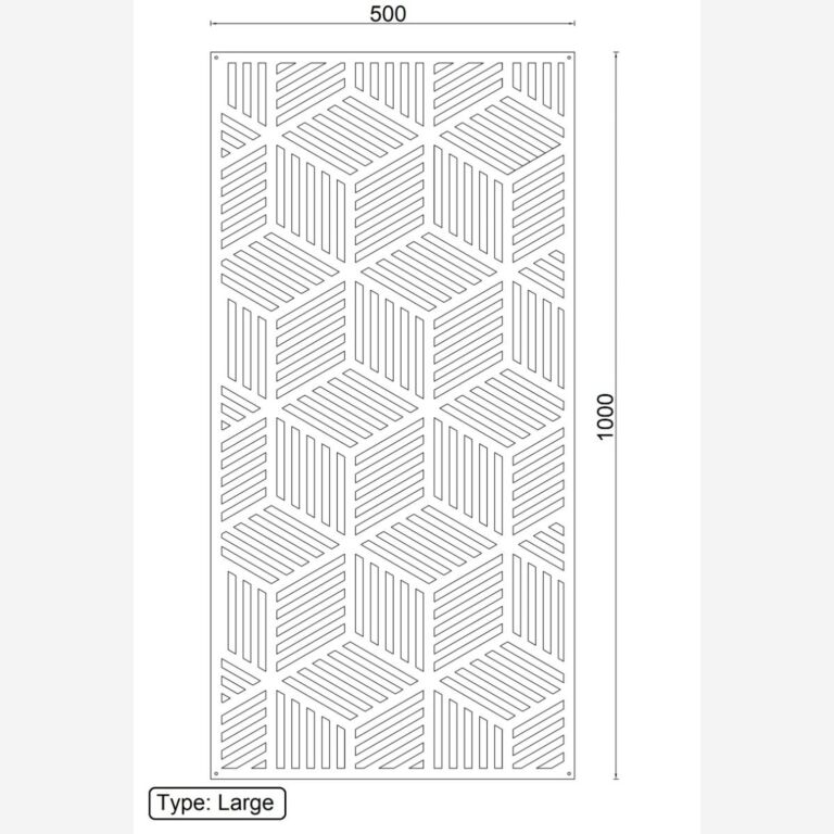 Metalna zidna dekoracija Geometrijski oblici 1.0 *OP=OP