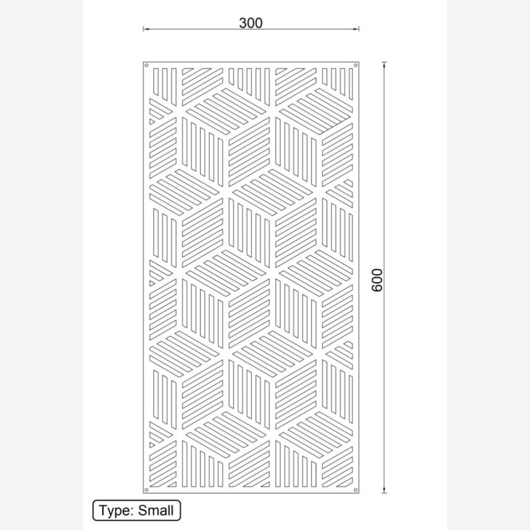Metalna zidna dekoracija Geometrijski oblici 1.0 *OP=OP