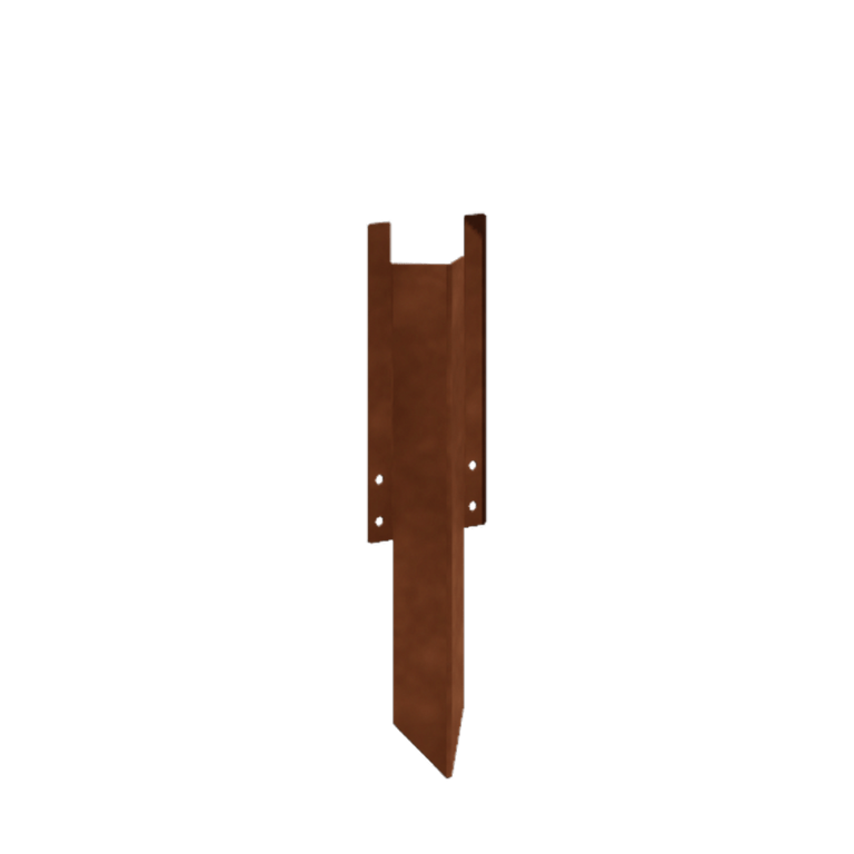 Corten čelik srednji potporni klin 22 - 25 cm