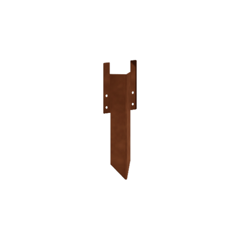 Corten čelik kratki potporni klin 12 - 15 cm