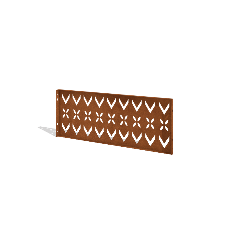 Ograda od corten čelika H - Panel V - 120 x 47,5 cm