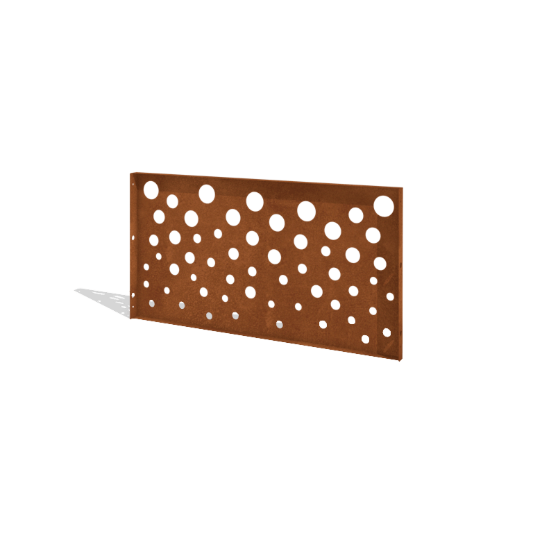 Corten čelična ograda H panel B 120 x 63,3 cm