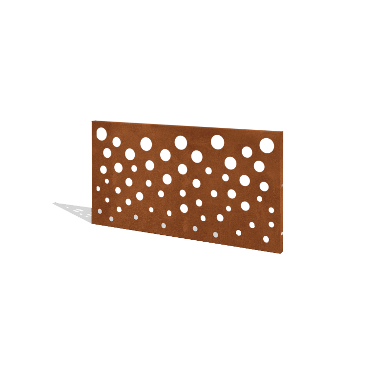 Corten čelična ograda H panel B 120 x 63,3 cm