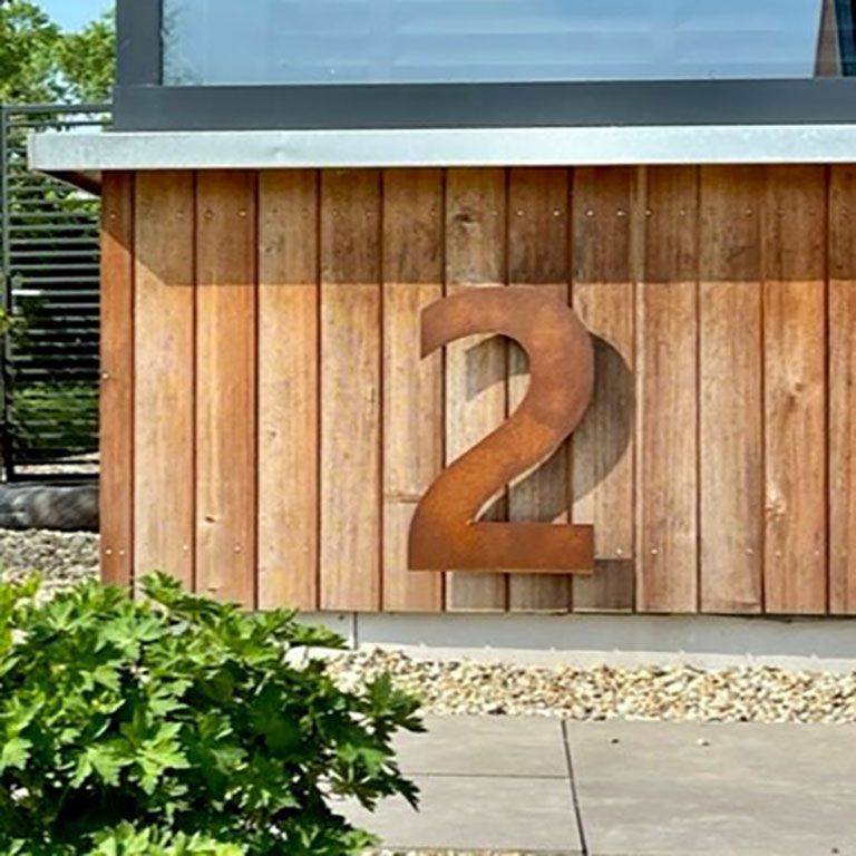Corten čelični kućni broj 2 - 50 cm