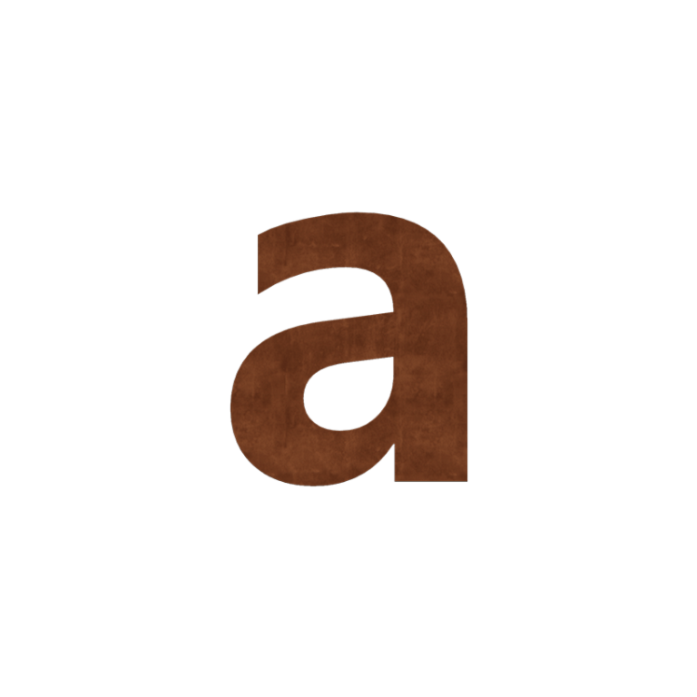 Corten čelični kućni broj a - 50 cm
