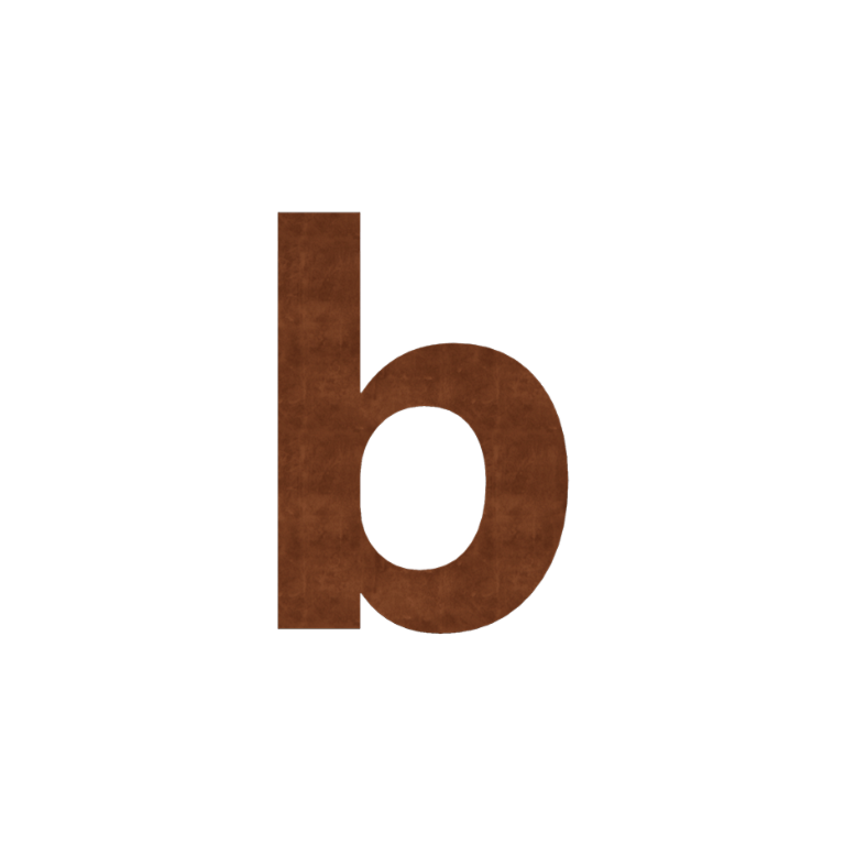 Corten čelični kućni broj b – 71,8 cm