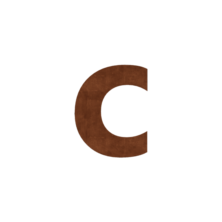 Corten čelični kućni broj c - 10 cm