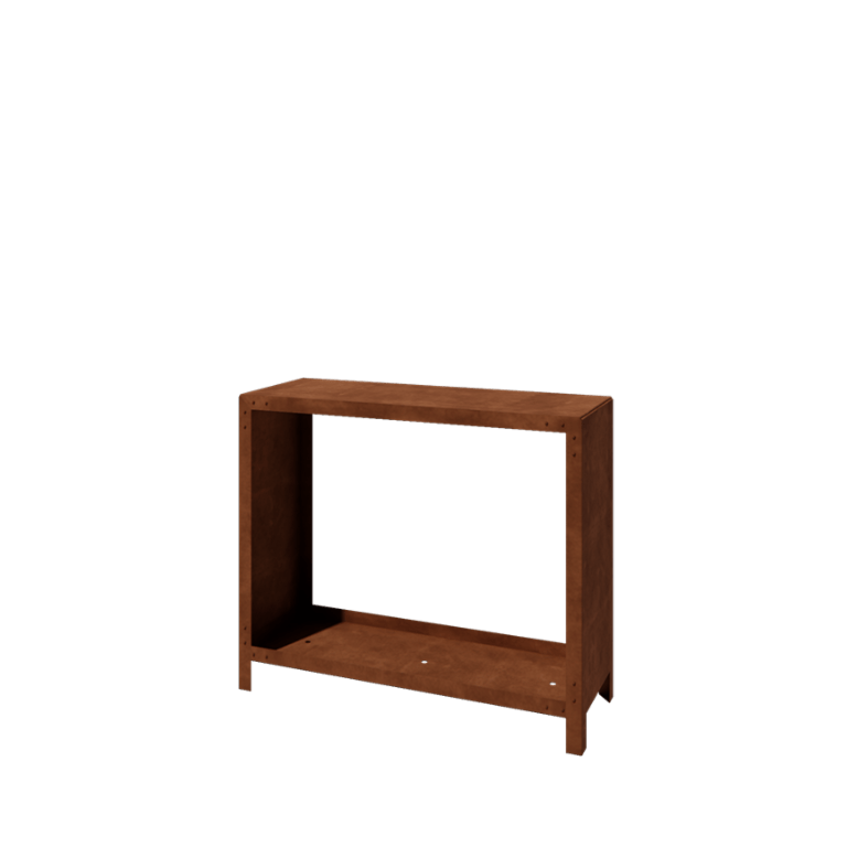 Corten čelično spremište za drva Indiana 100 x 120 x 40 cm