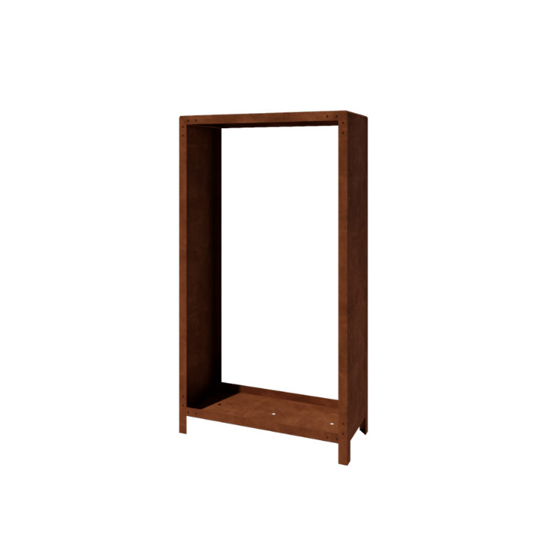 Corten čelično spremište za drva Indiana 180 x 100 x 40 cm