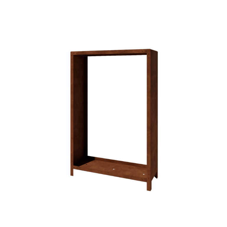 Corten čelično spremište za drva Indiana 180 x 120 x 40 cm