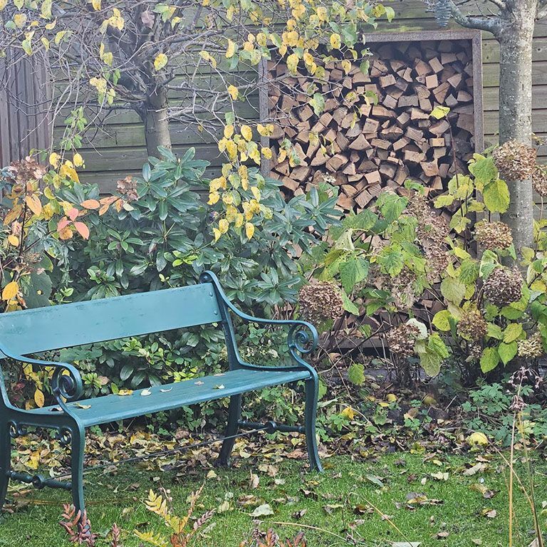 Corten čelično spremište za drva Indiana 180 x 120 x 40 cm