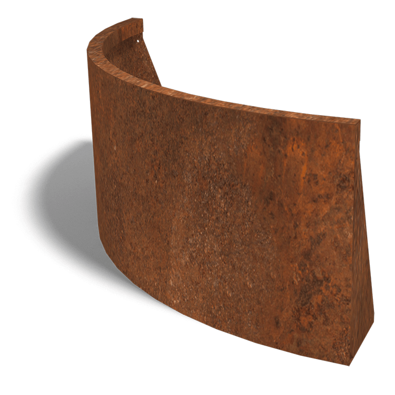 Corten čelični potporni zid vanjski luk 100 x 100 cm (visina 50 cm)