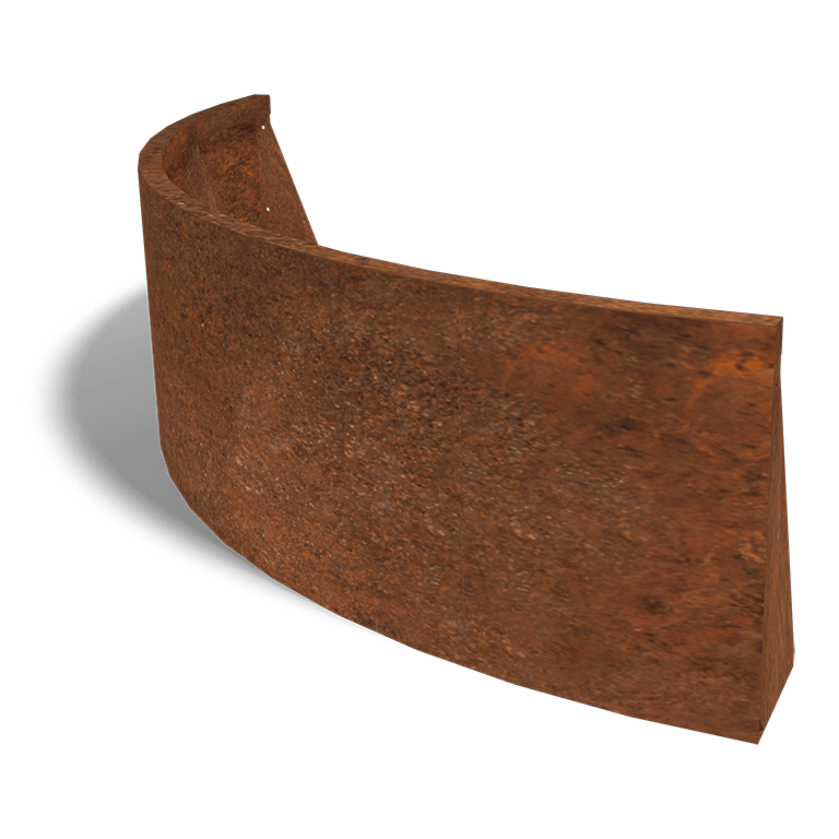 Corten čelični potporni zid vanjski luk 150 x 150 cm (visina 50 cm)