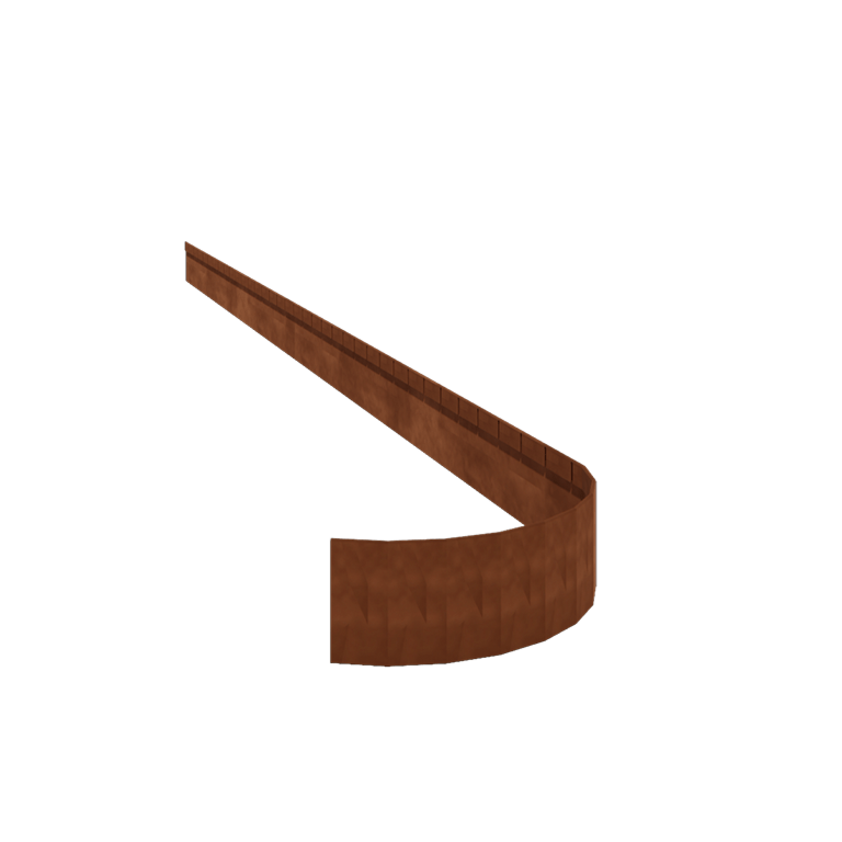 Corten čelične rubnjaci za travnjak FLEX izravnato 13 cm (dužina 240 cm)